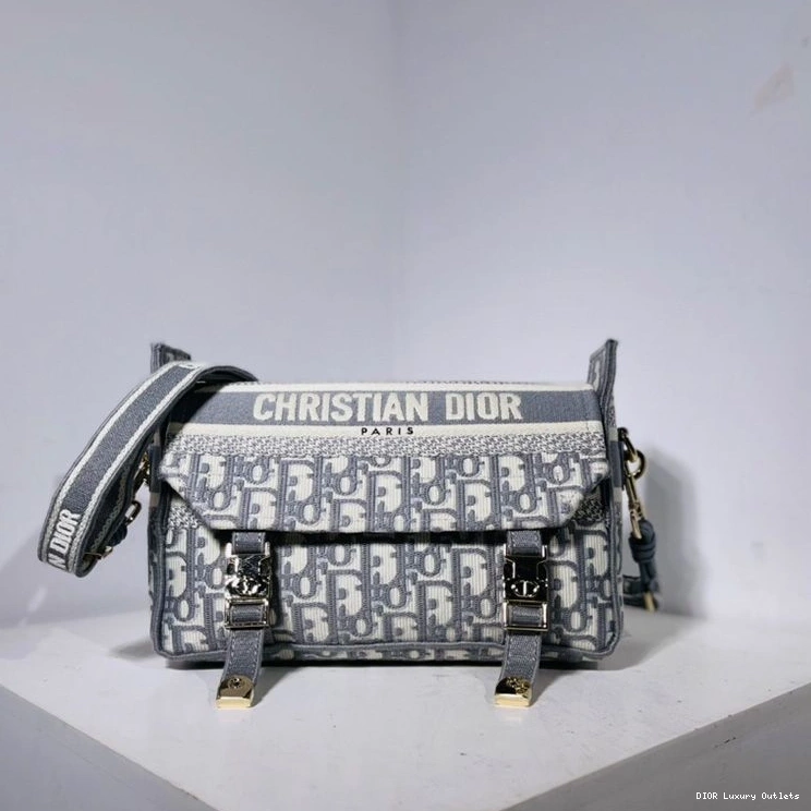 Cheap Motif Oblique Messenger Canvas Diorcamp Small Grey 0809 Luxury
